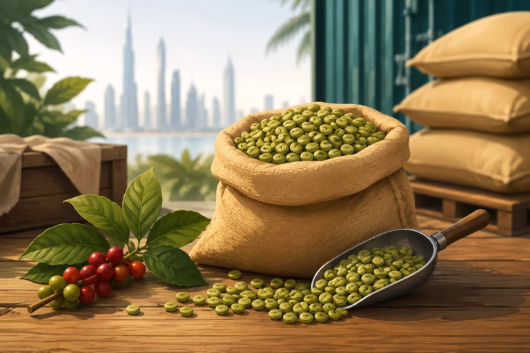 خرید دانه سبز قهوه از دبی
