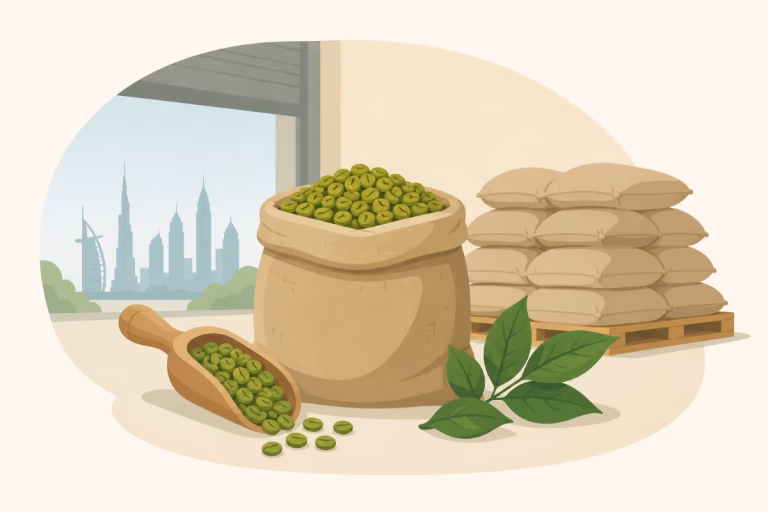 خرید دانه سبز قهوه از دبی